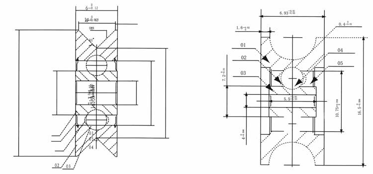 U8-21M-非标轴承结构说明